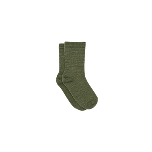 MP Geribde wollen sokken Tween - Moss Green | 101724 MP 718