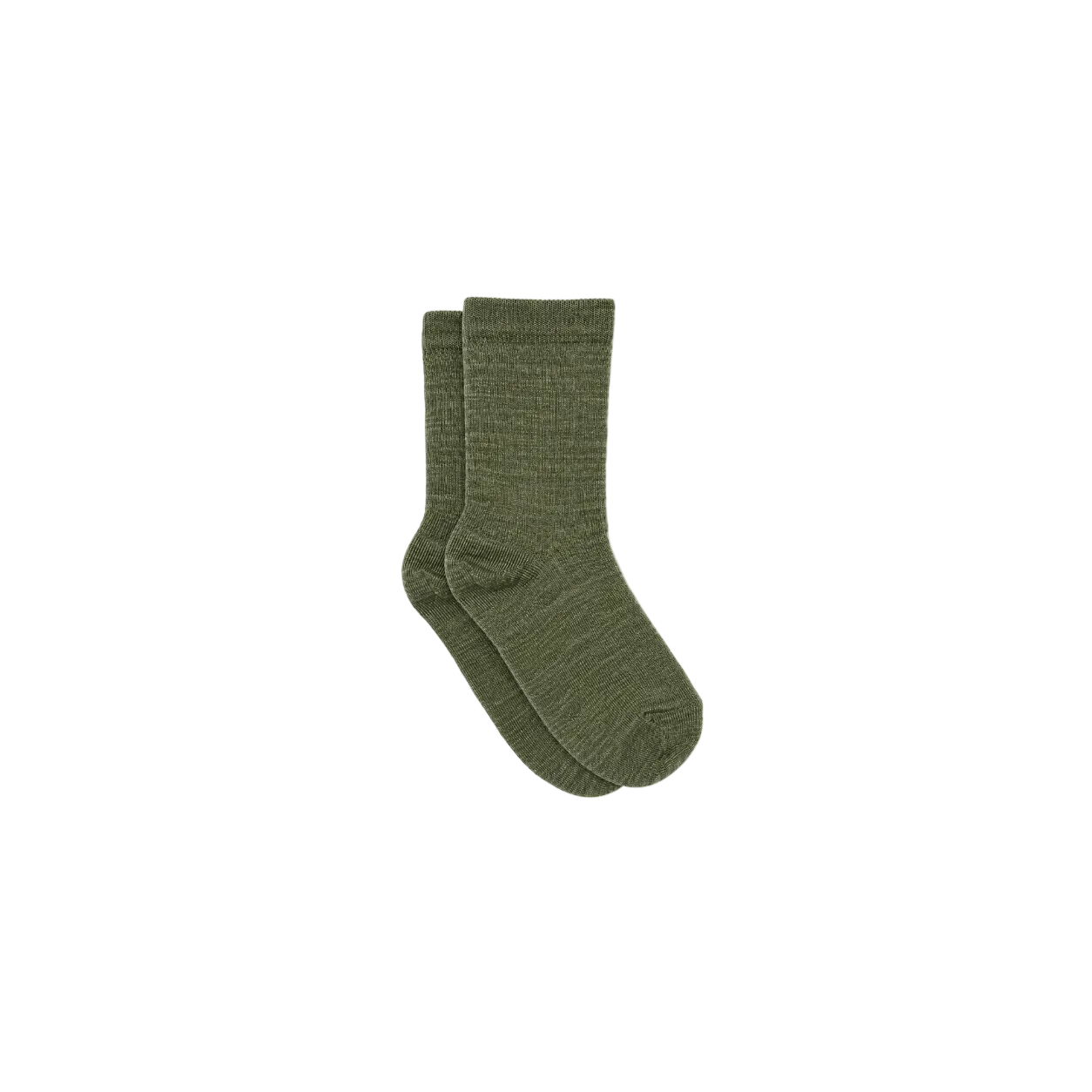 MP Geribde wollen sokken Tween - Moss Green | 101724 MP 718