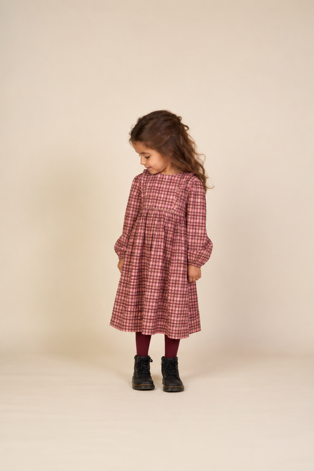 Geruite katoenen jurk Kids - Rose | 101485 Penny