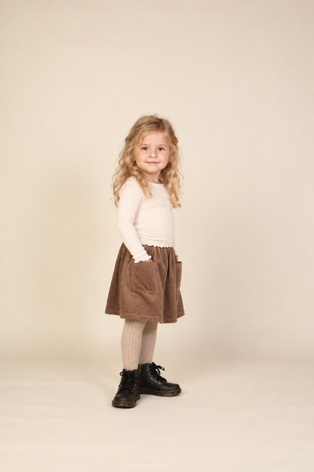 Pointelle langarmshirt in katoen-modalmix Kids - Offwhite | 101608 Ruby