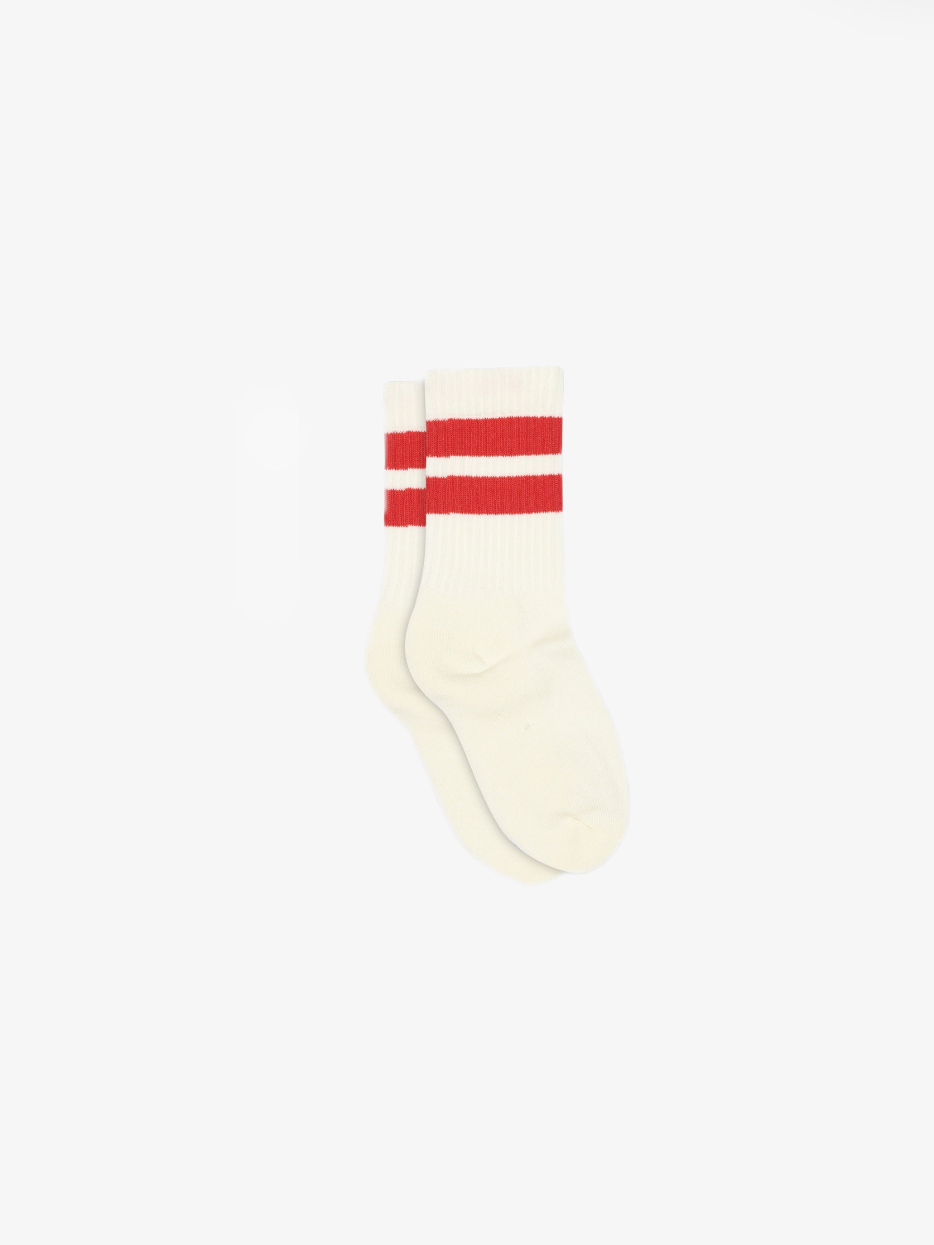 MP Retro Gestreepte Tennissokken - Kids - Cherry Red | 101349 MP Andy Socks
