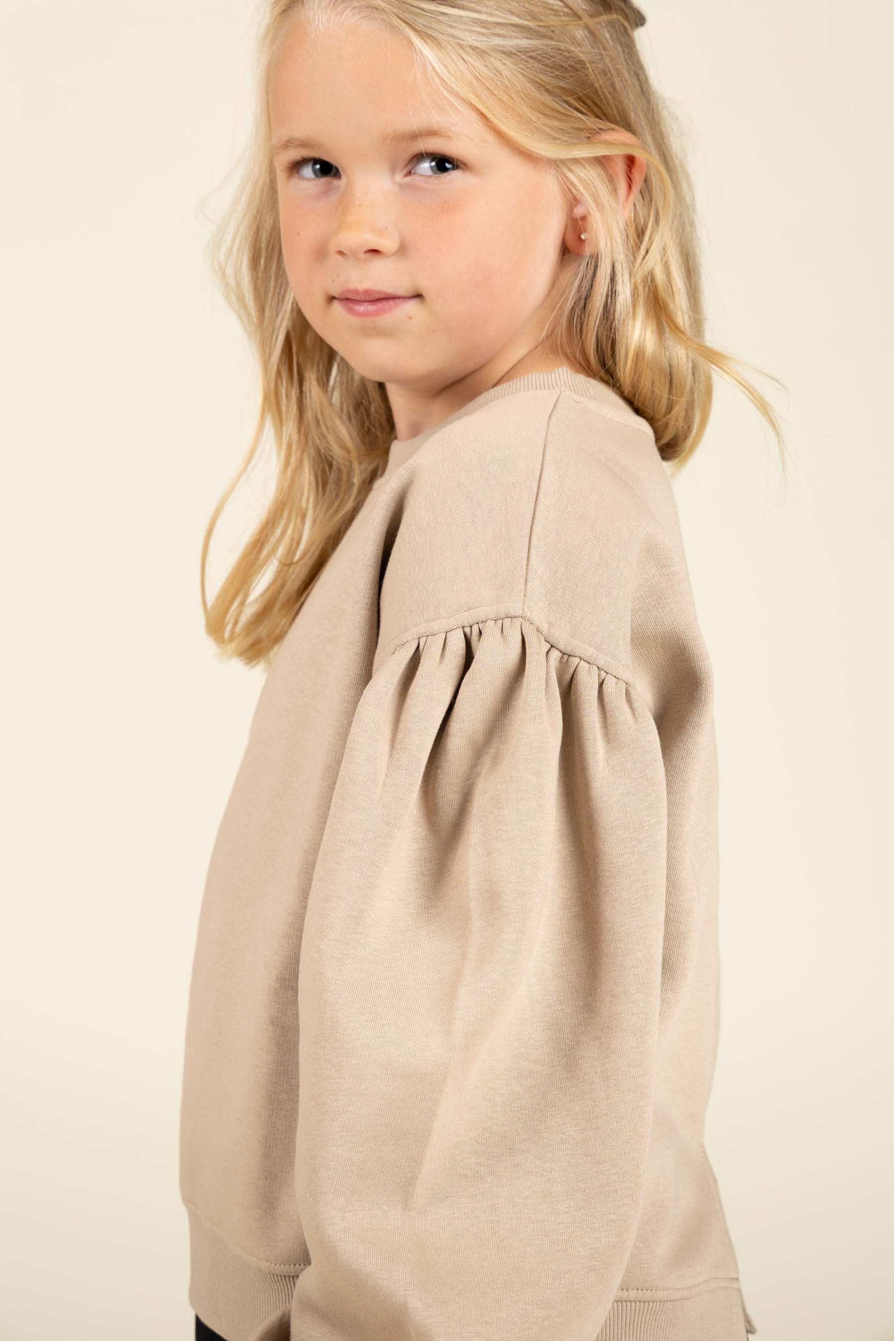 Sweatshirt met strikdetail - Tween - Caffe Latte | 100817 Ruth