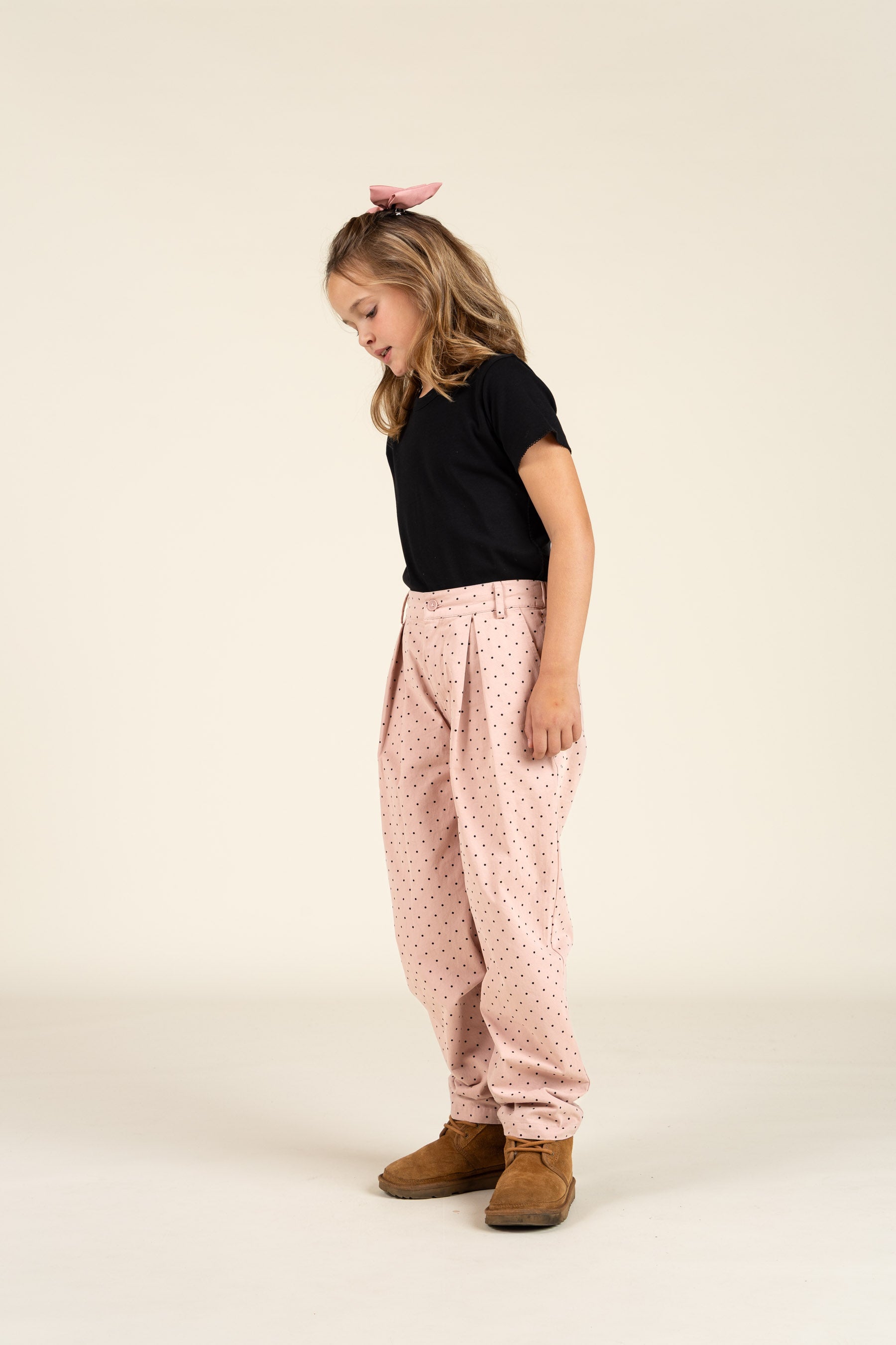 Twill broek met stip - Tween - Rose | 100613 Iris