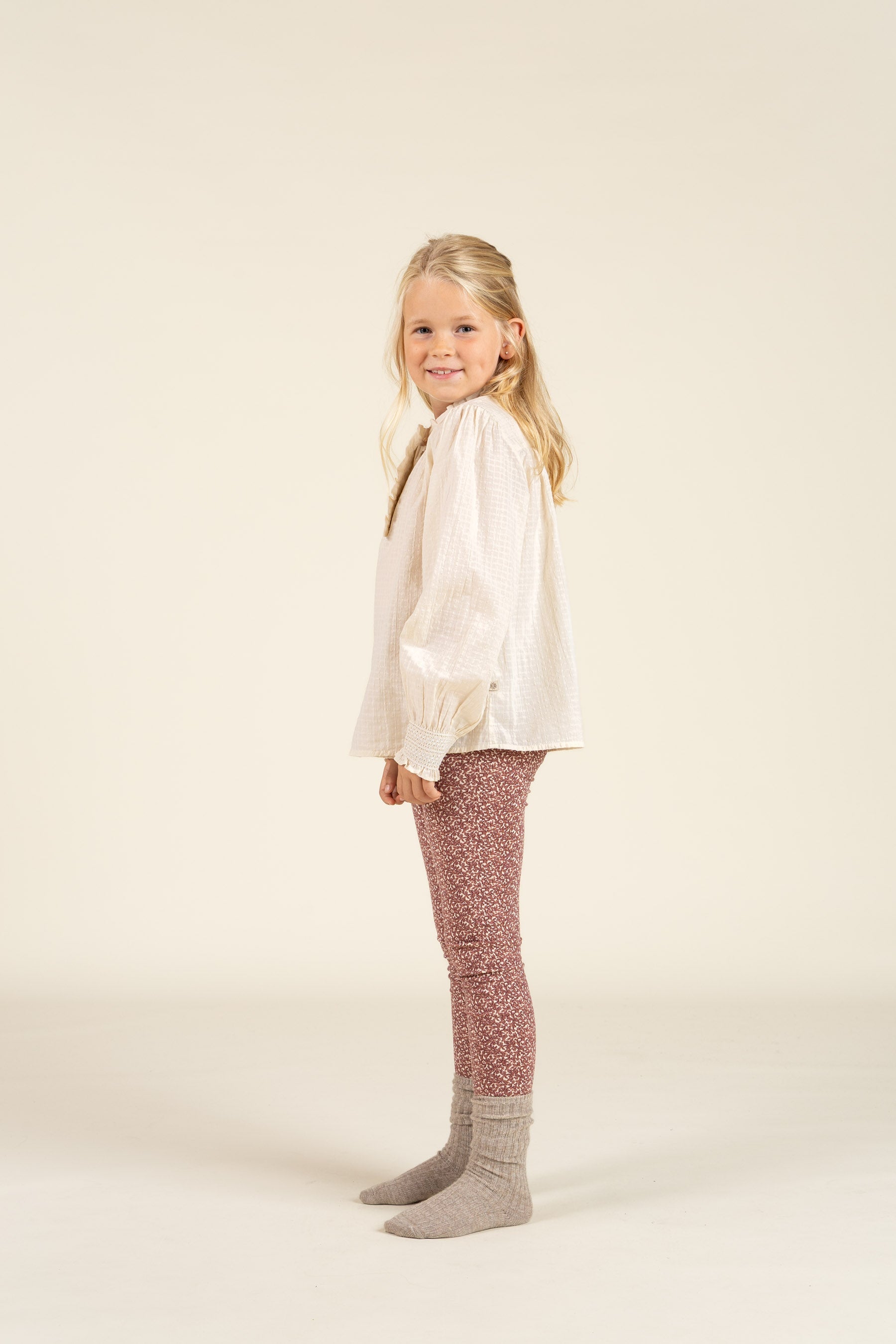 Bedrukte jersey legging - Tween - Vintage Red | 100767 Ada