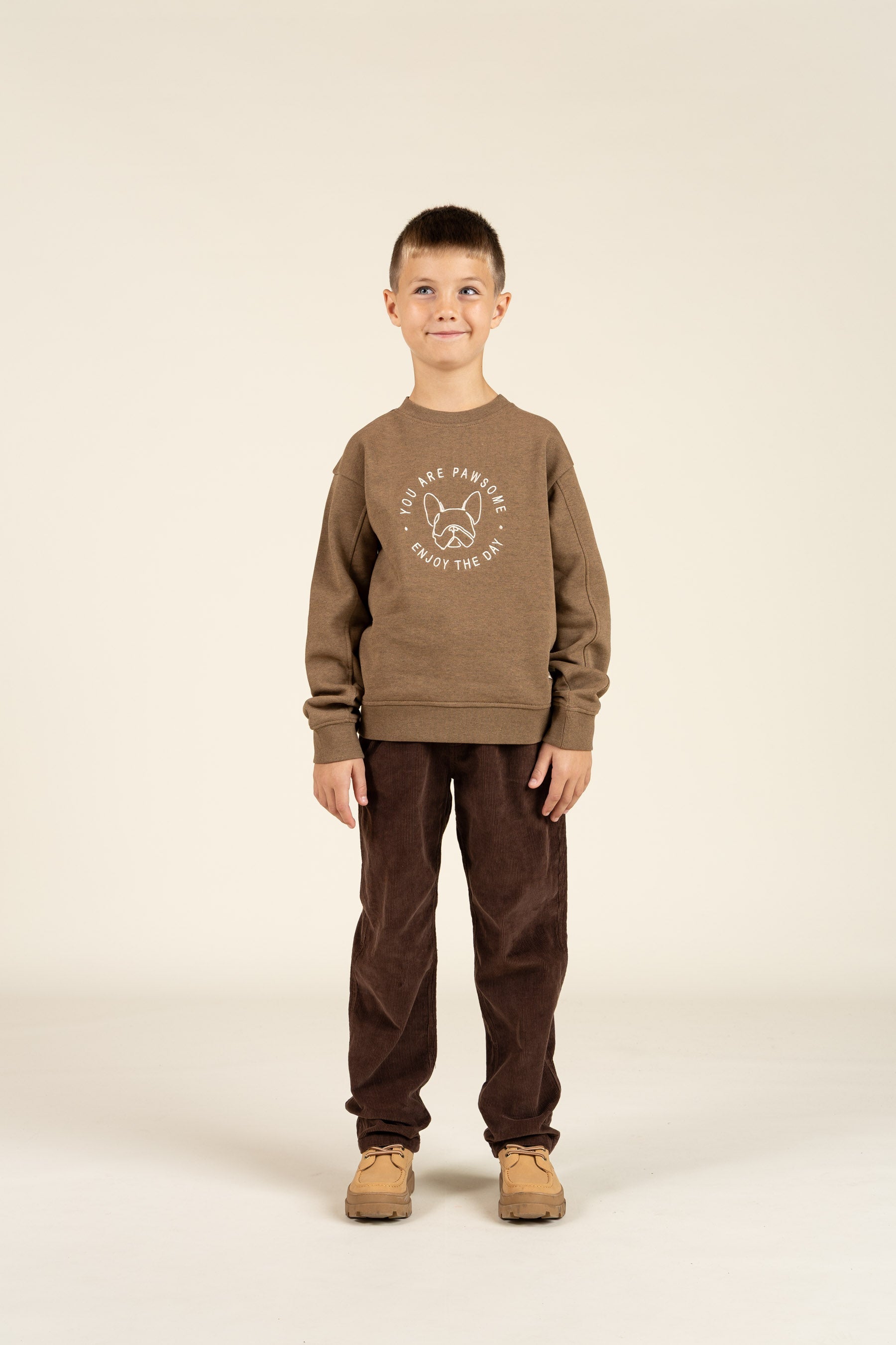 Sweatshirt met ronde hals - Tween - Coffe Melange | 100891 Justin