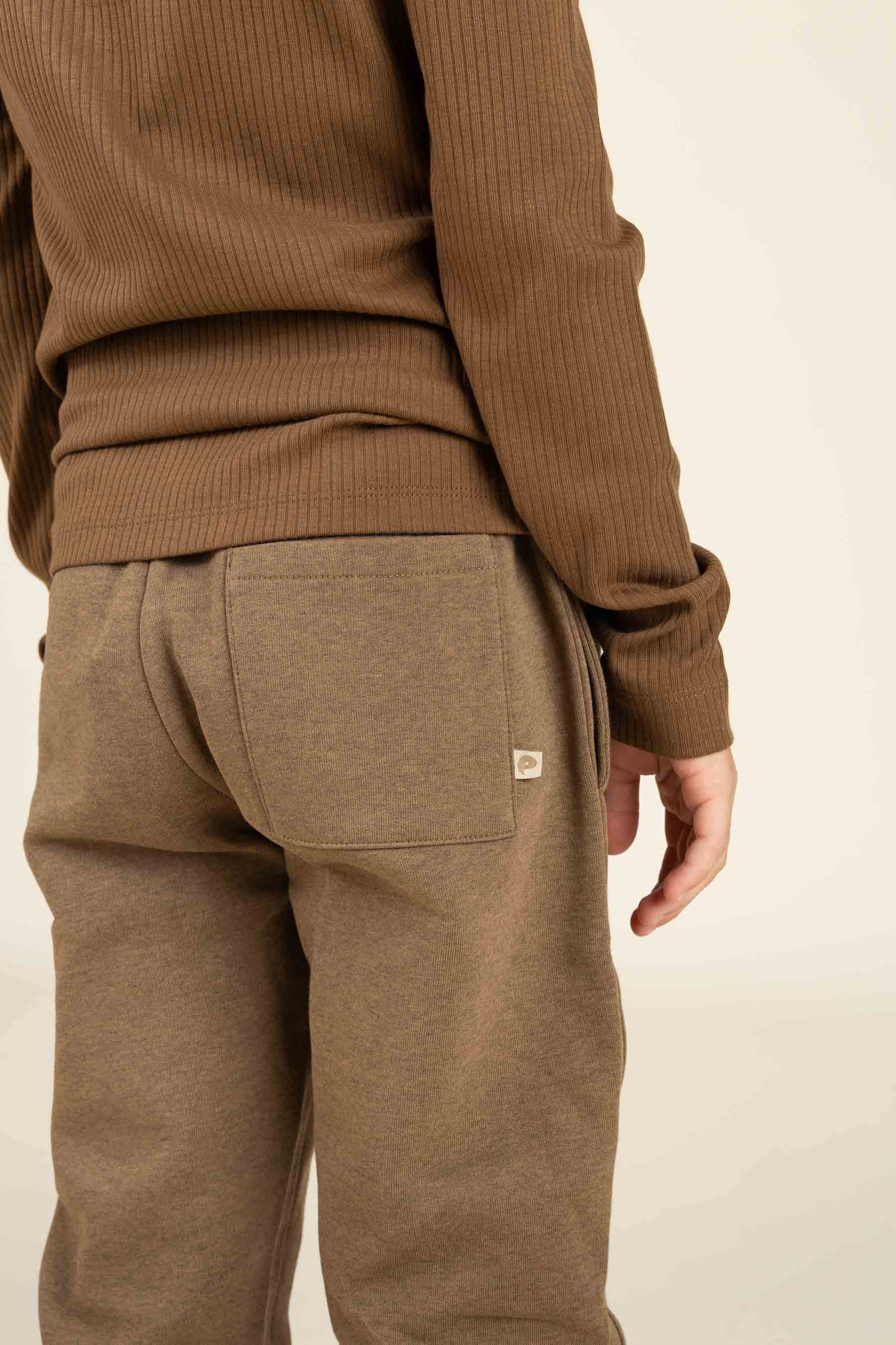 Zweetbroek - Tween - Coffe Melange | 100897 Justin