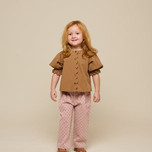 Twill broek met stip - Kids - Rose | 100612 Iris