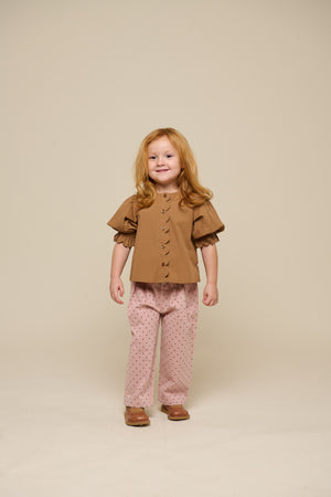 Twill broek met stip - Kids - Rose | 100612 Iris