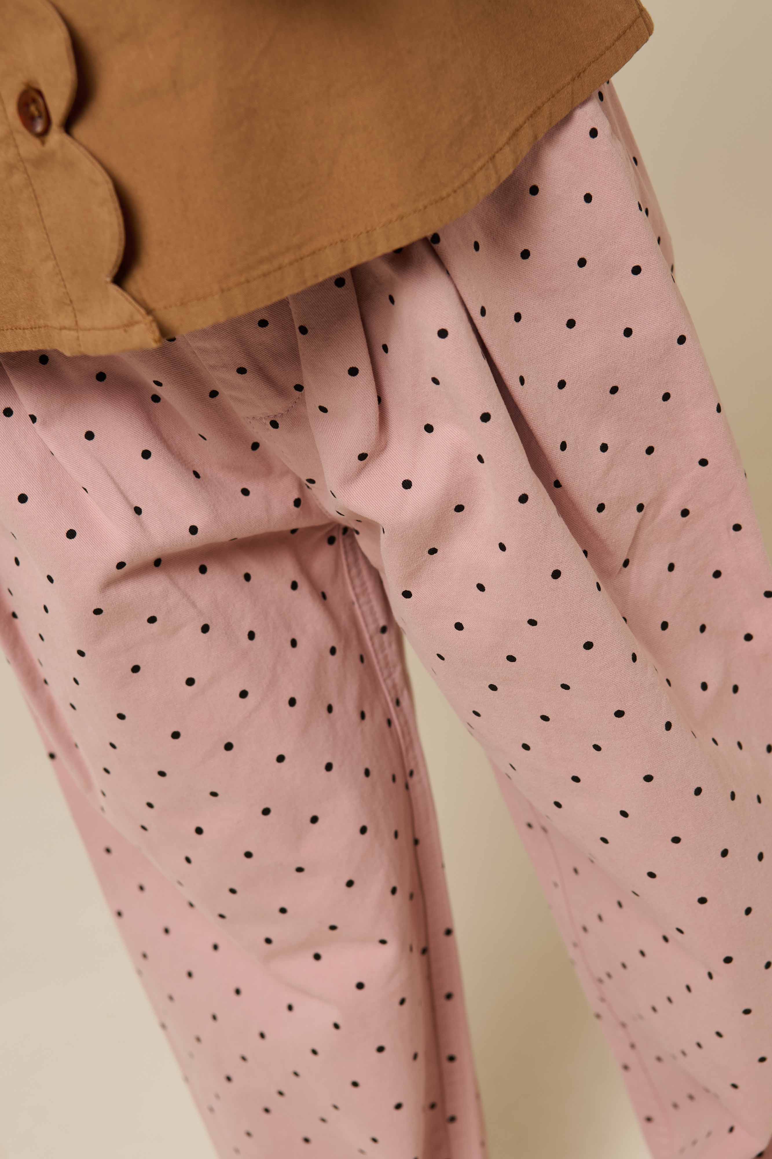 Twill broek met stip - Kids - Rose | 100612 Iris