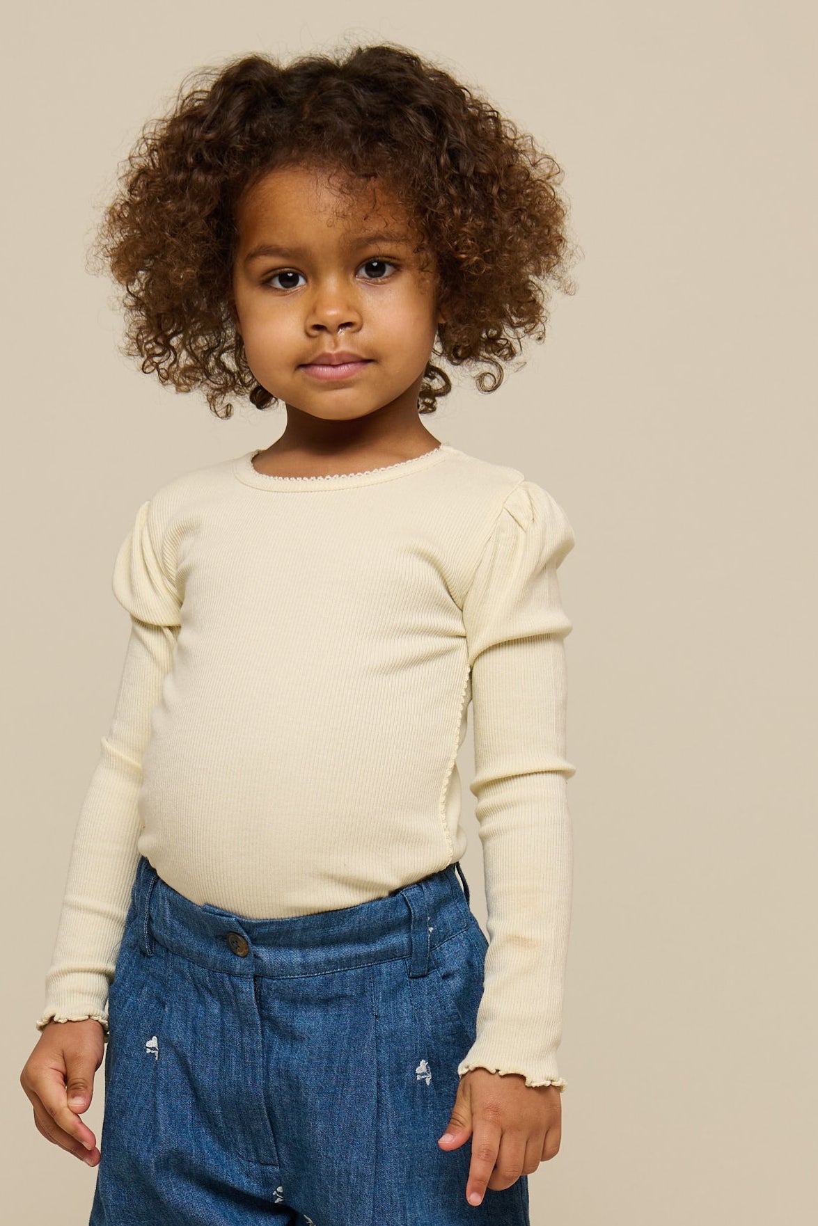 Lange mouwen T-shirt van modalrib - Kids - OffWhite | 101312 Lottie