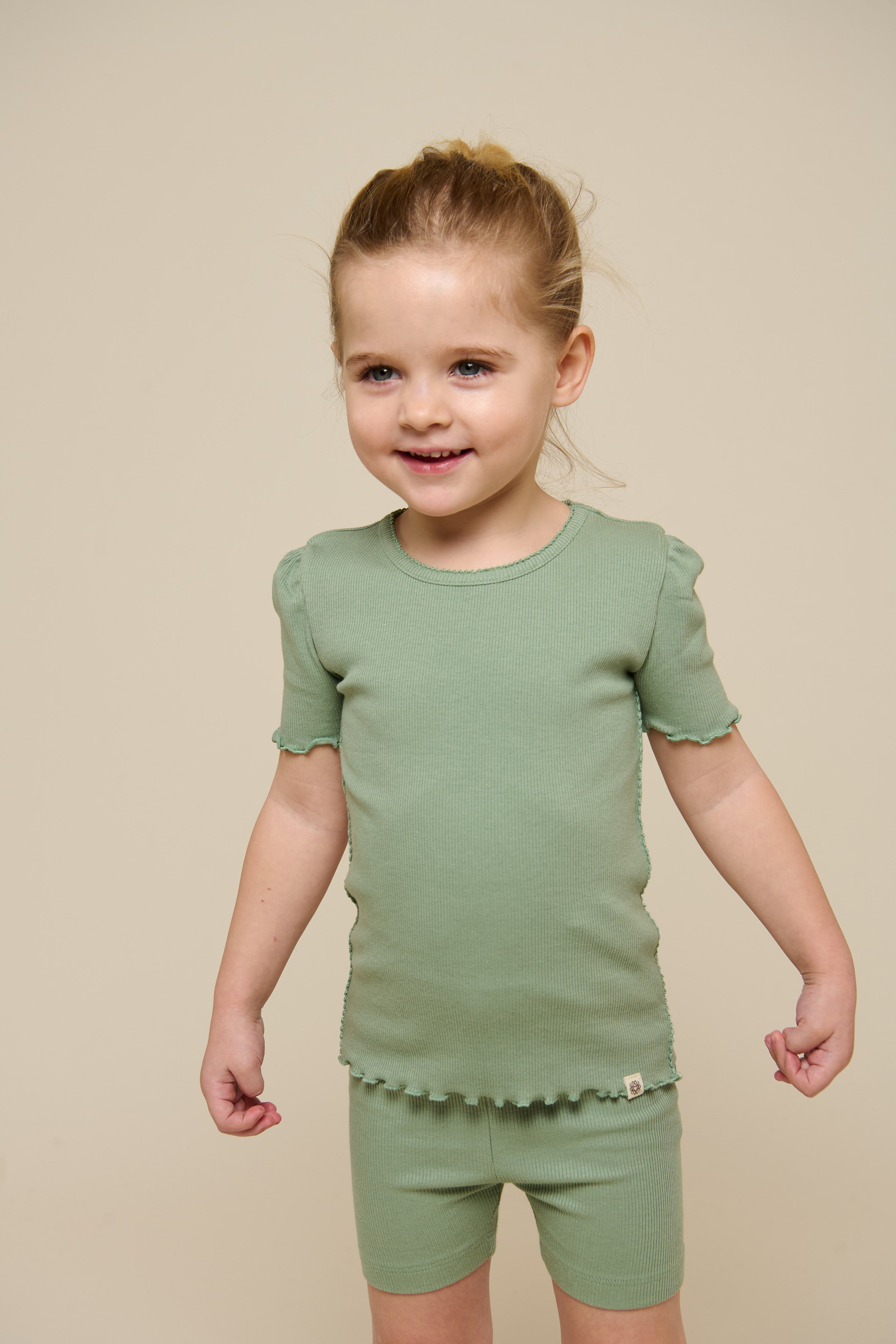 T-shirt van modalrib - Kids - Dusty Green | 101302 Lottie