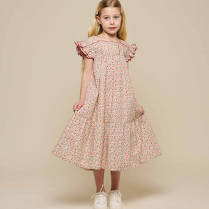 Bloemenprint Popeline Jurk - Tween - Rose | 100961 Poppy