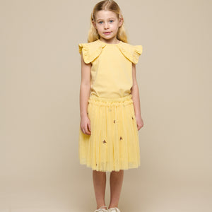 Jersey top met ruche - Tween - Sunlight | 101266 Selma