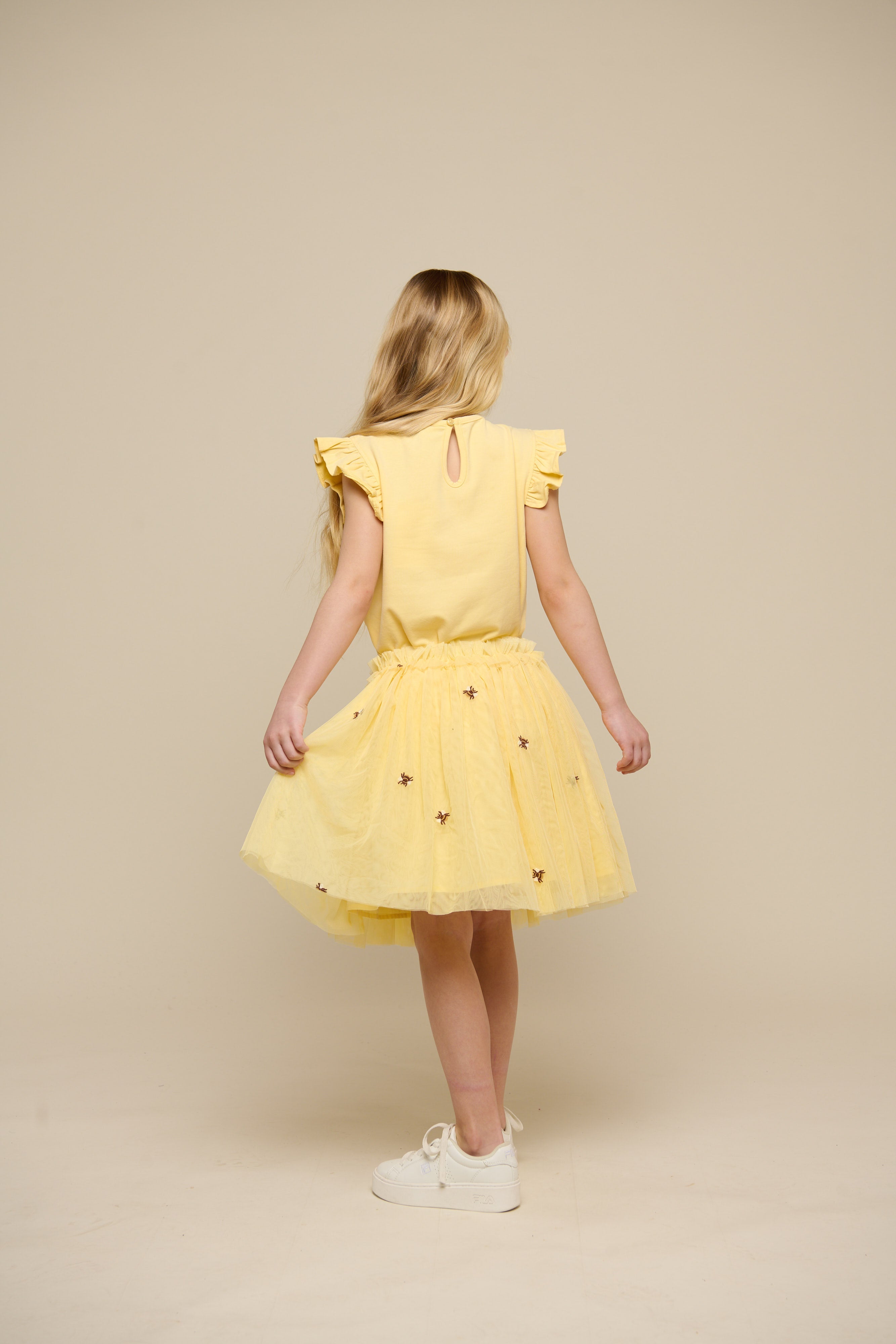 Jersey Top met Ruche - Kids - Sunlight | 101265 Selma