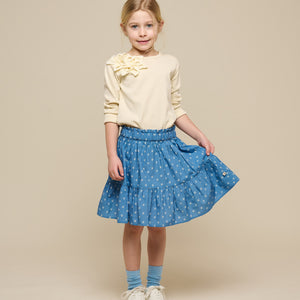 T-shirt met Bloemapplicatie - Tween - Offwhite | 101232 Sarah