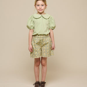 Jersey blouse met kraag - Tween - Powder Green | 101280 Nini
