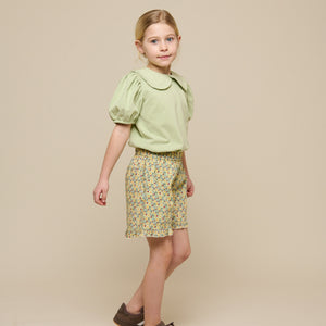 Bloemenbedrukte Poplinshorts - Tween - Green | 100959 Poppy